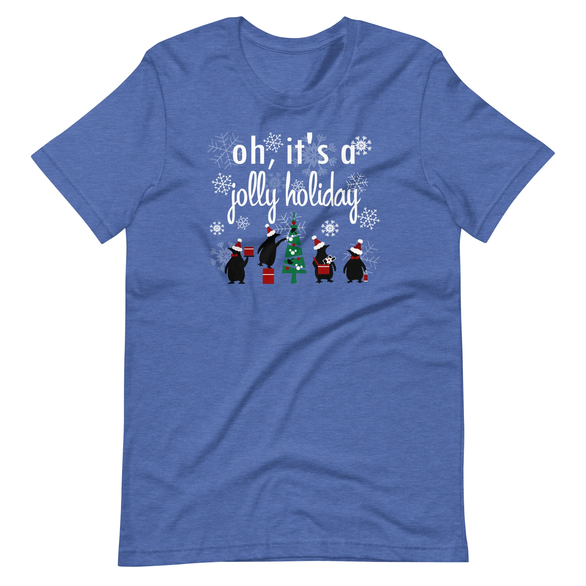 Jolly Holiday Disney Christmas Tree T-Shirt Penguins Mary Poppins