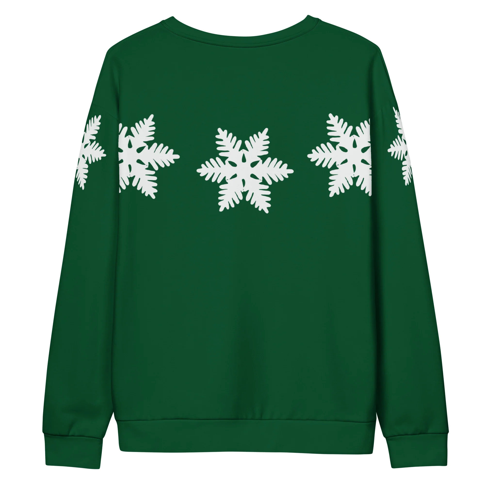 Mickey and Minnie Christmas Sweater All Over Print Shirt Disney Christmas Outfit Snowflake Green Long Sleeve