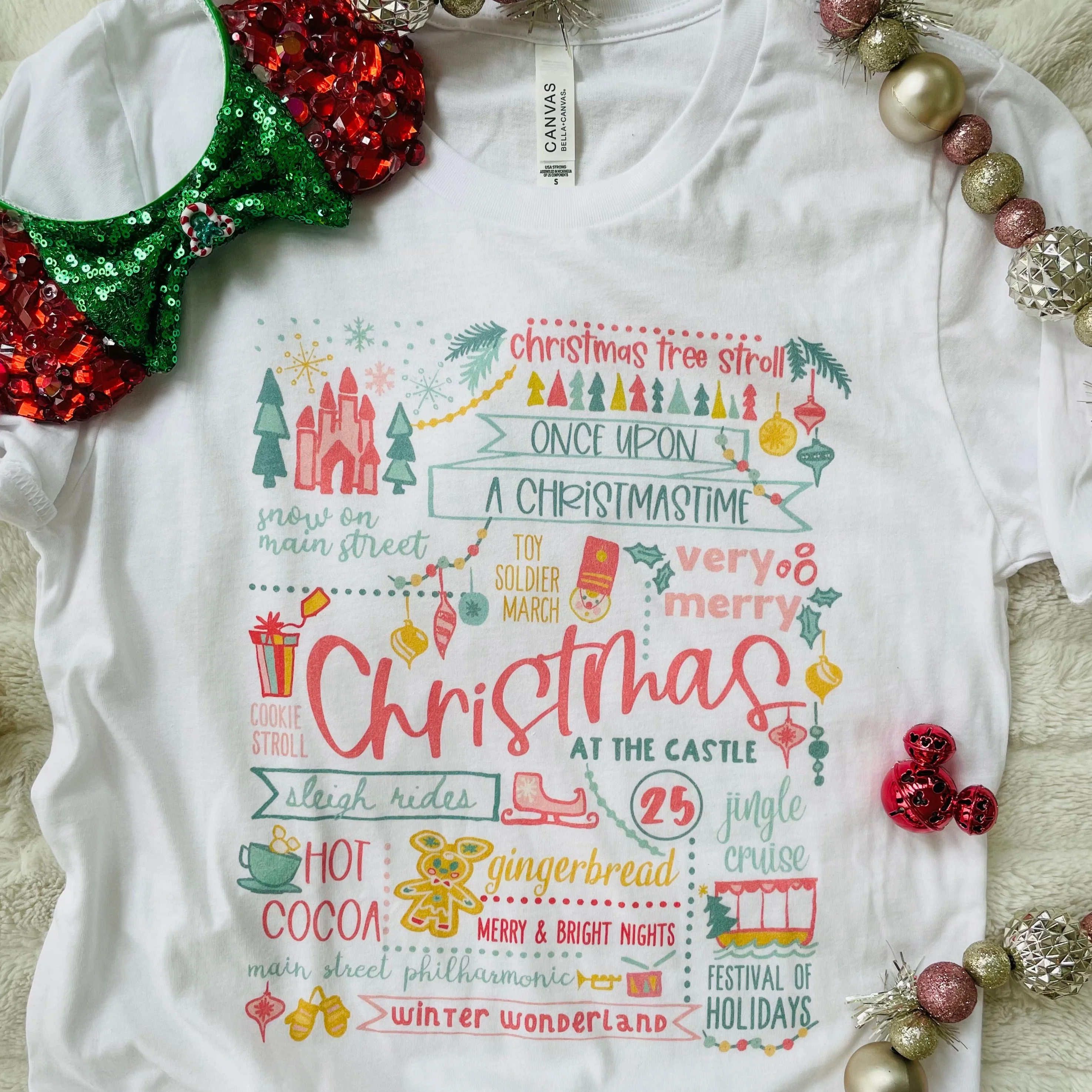 Disney Christmas List T-shirt Disney Shirt Disney at Christmas T-Shirt