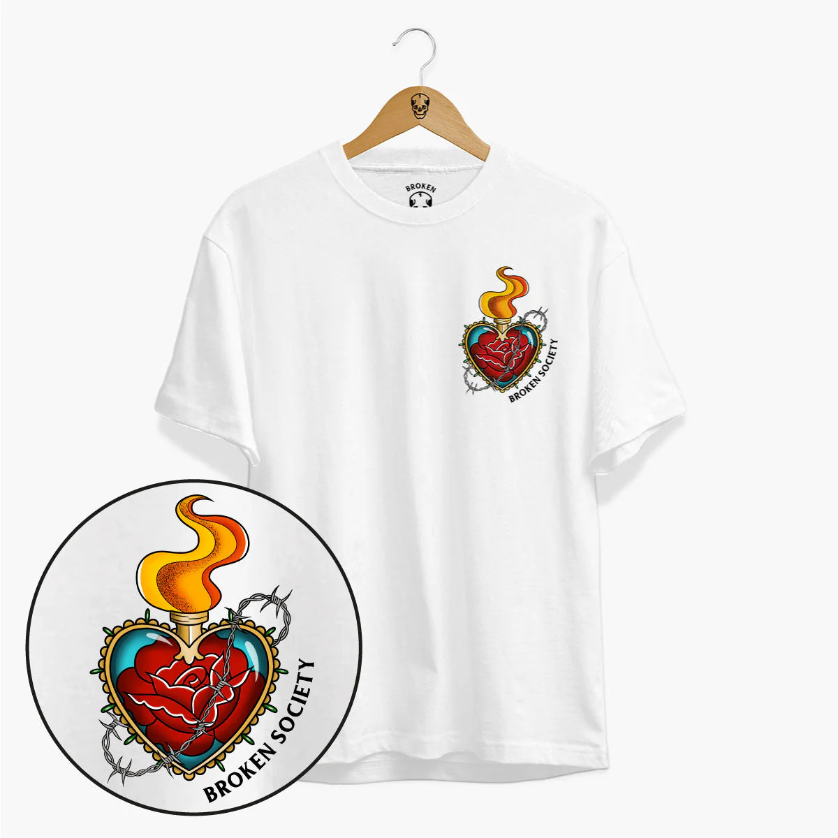 Sacred Heart Front Print T-shirt (Unisex)