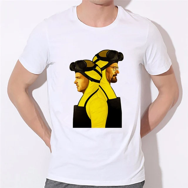 Fashion Breaking Bad T Shirts Men Heisenberg  Hombre Men Tee Shirt Tops Sleeve boy T-shirts 43N-4#