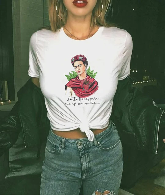 Cotton Tshirts Women Tees Print Tops T-shirt Femme Camiseta Feminina Camiseta Mujer Kadın Ti_örtü