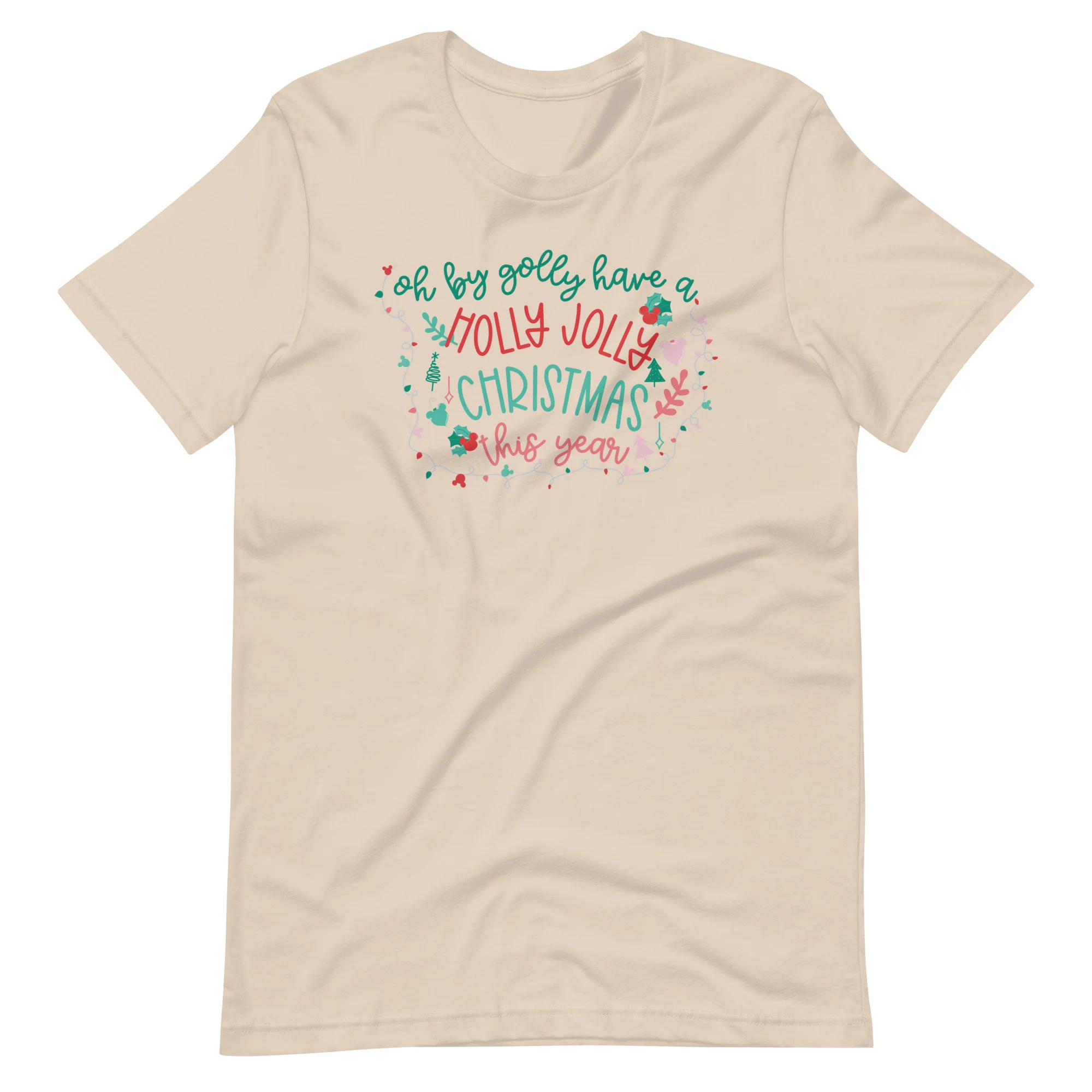 Rudolph the Red Nosed Reindeer T-Shirt Vintage Mickey Christmas Oh By Golly Holiday T-shirt