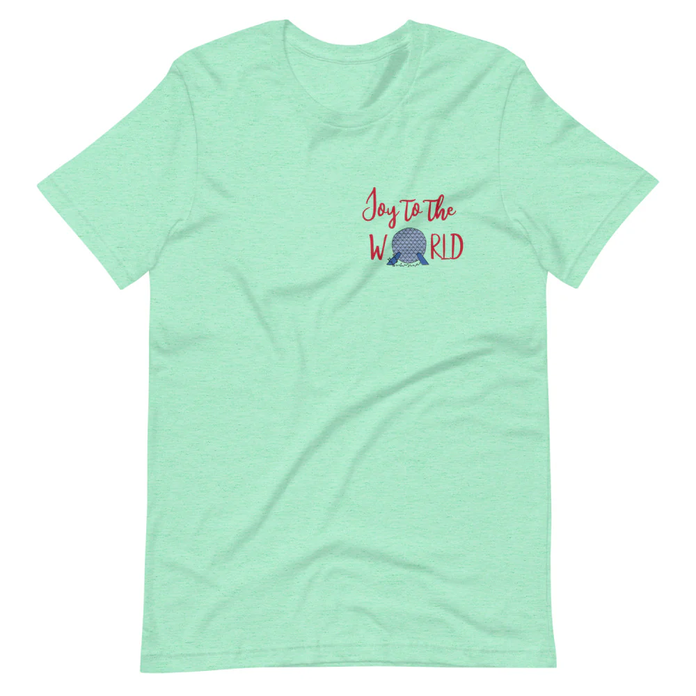 Epcot Holiday T-Shirt Joy to the World Showcase Christmas Short-Sleeve Unisex T-Shirt