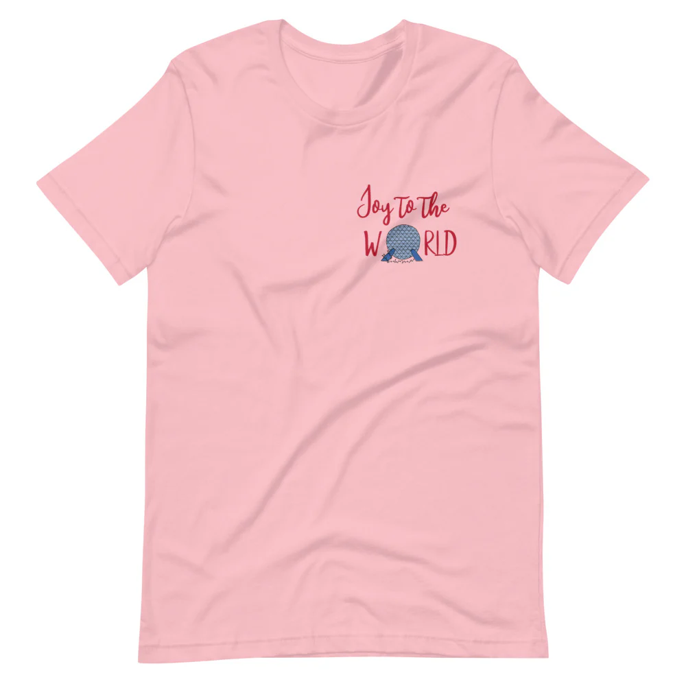 Epcot Holiday T-Shirt Joy to the World Showcase Christmas Short-Sleeve Unisex T-Shirt