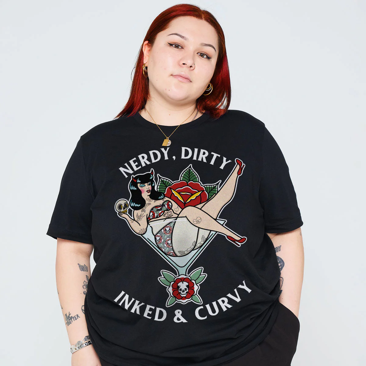 Nerdy Dirty Front Print T-shirt (Unisex)