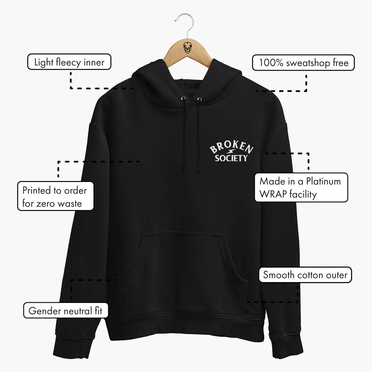 Flower Power Kapuzenpullover (Unisex)