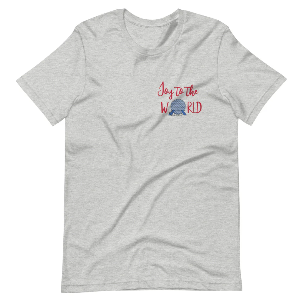 Epcot Holiday T-Shirt Joy to the World Showcase Christmas Short-Sleeve Unisex T-Shirt