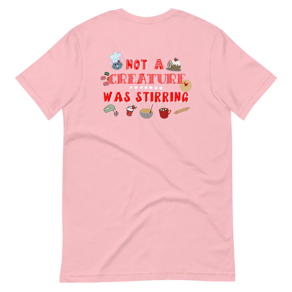 Remy Disney Christmas T-shirt 2-Sided Ratatouille Epcot Festival of Holidays Front and Back Unisex T-Shirt