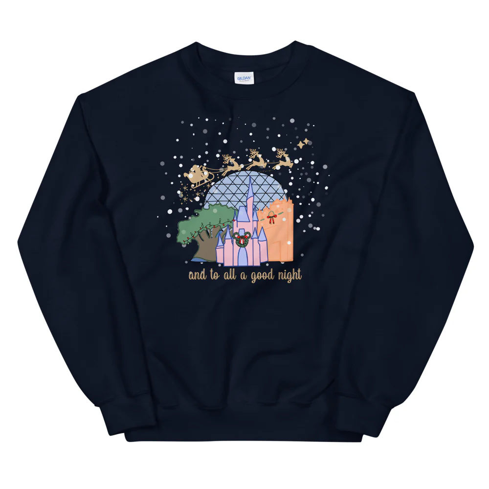 Christmas at Walt Disney World with Santa Unisex Sweatshirt