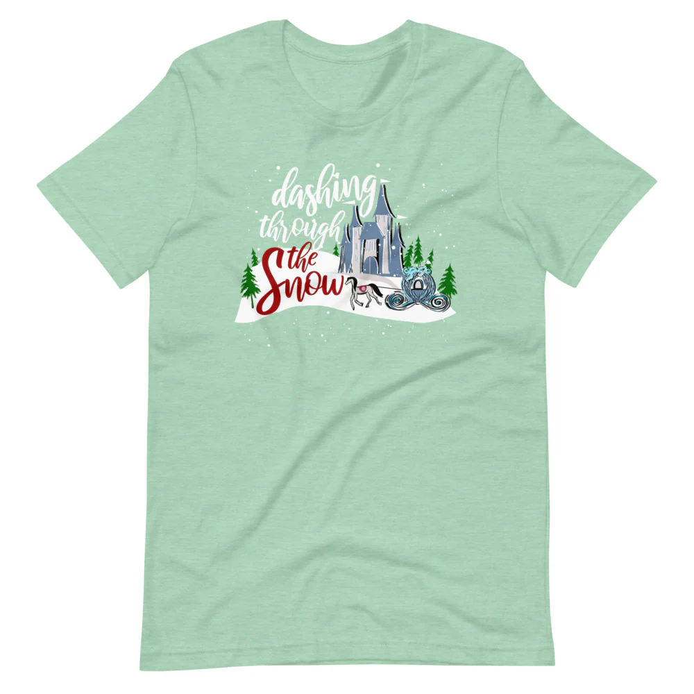 Cinderella Christmas Dashing Through the Snow Disney T-Shirt