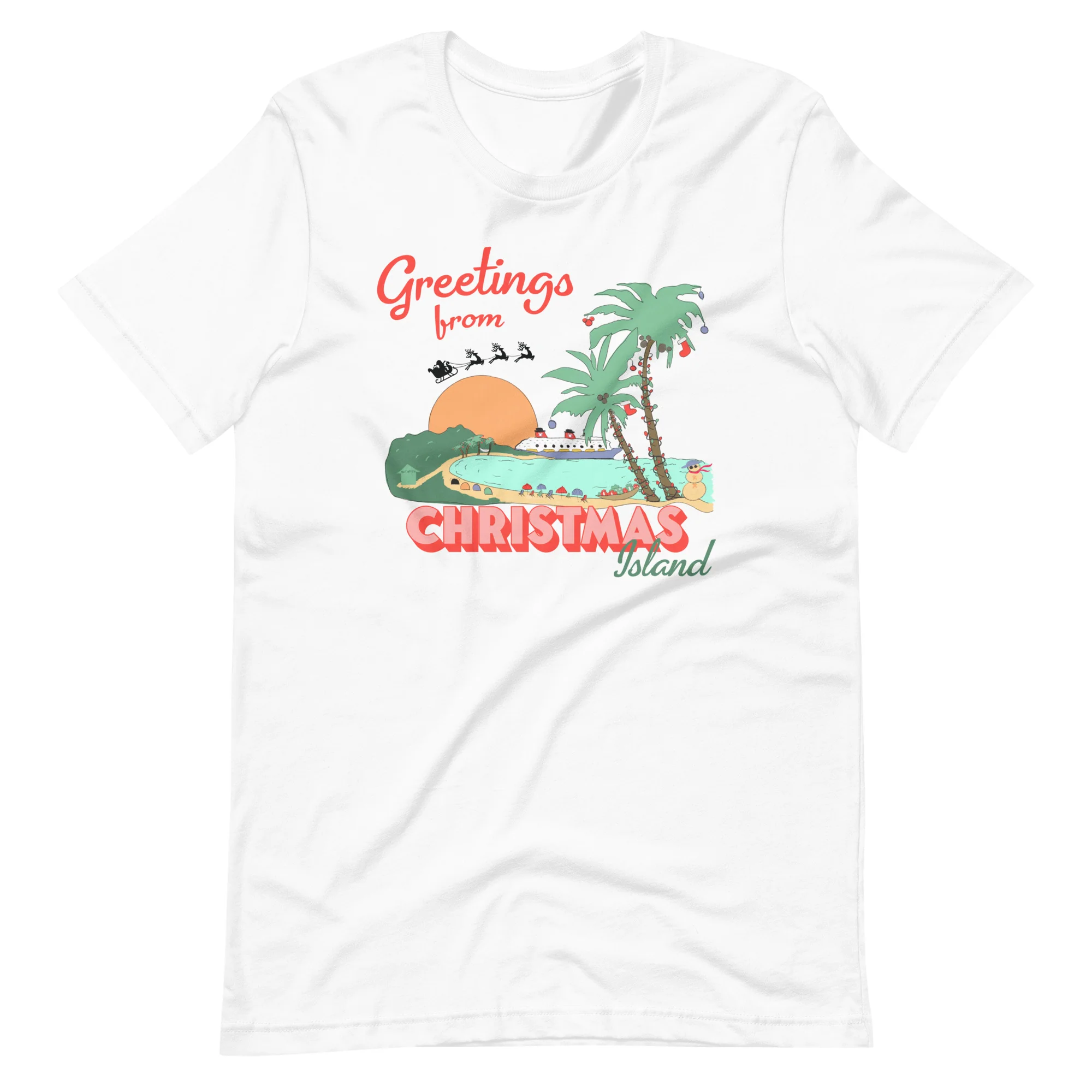 Castaway Cay Christmas Island Disney Cruise Line Very Merrytime Unisex t-shirt