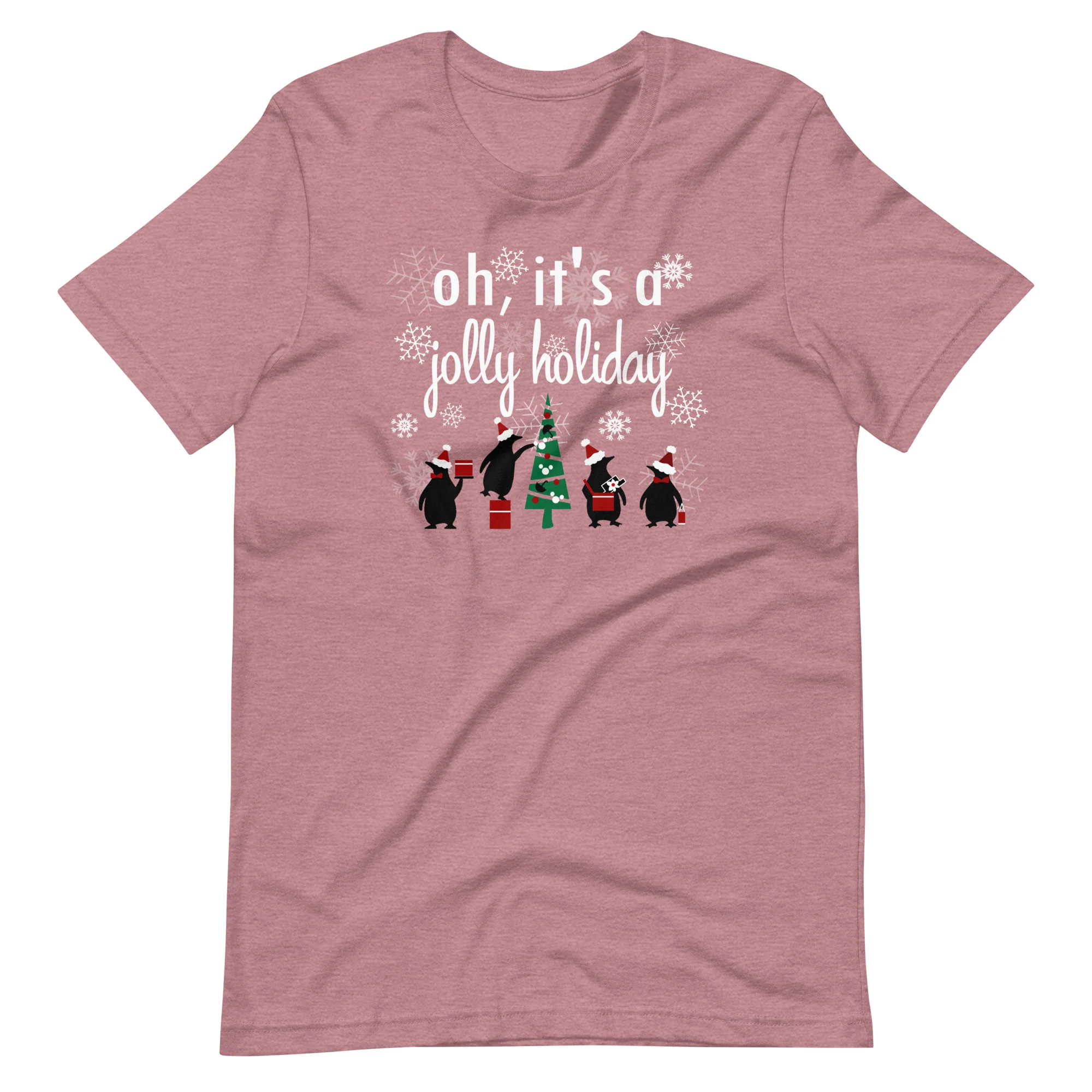 Jolly Holiday Disney Christmas Tree T-Shirt Penguins Mary Poppins