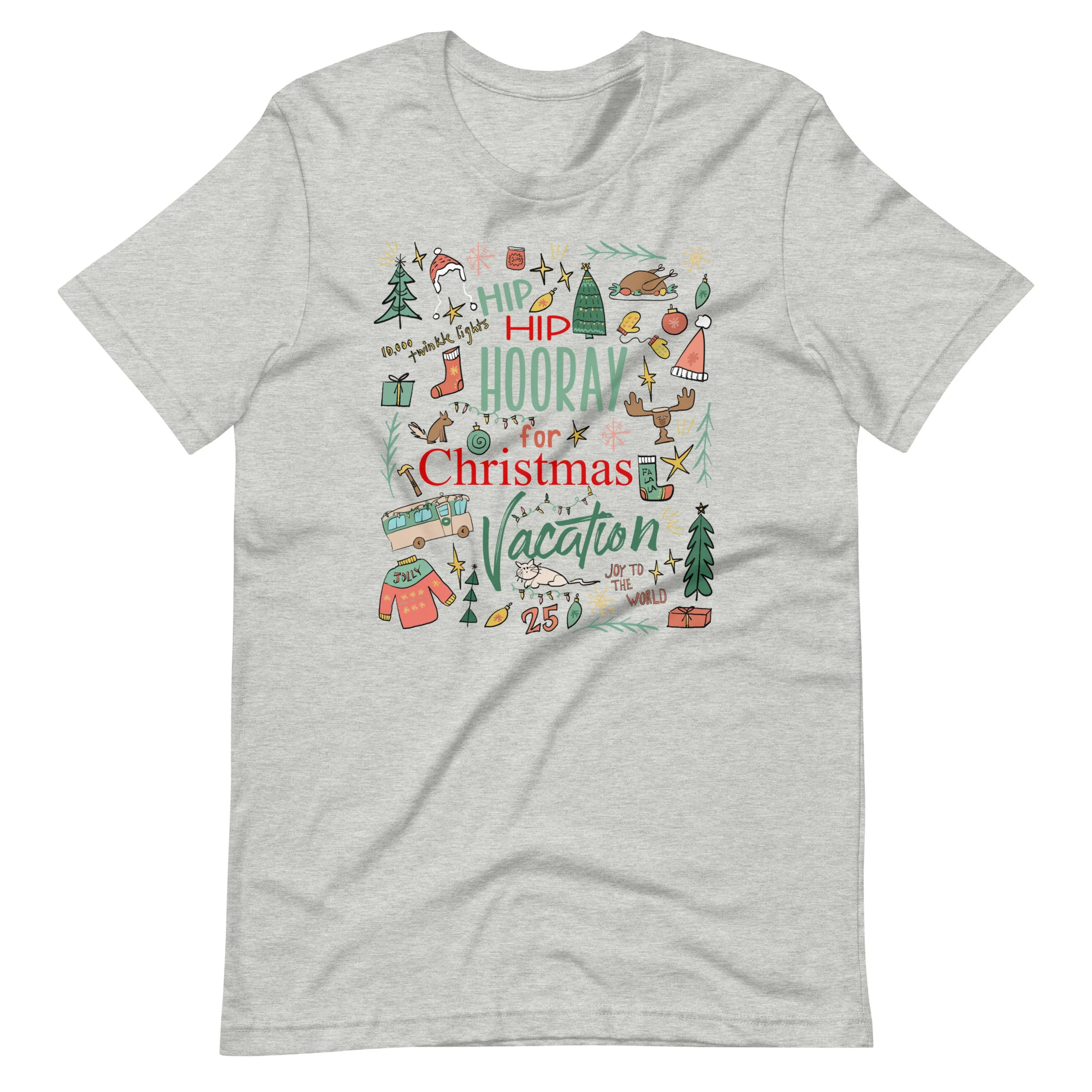 Christmas Vacation T-Shirt Hip Hip Hooray for Christmas Vacation Griswold Family Christmas T-Shirt