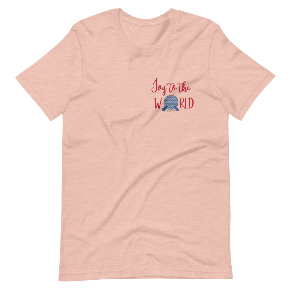 Epcot Holiday T-Shirt Joy to the World Showcase Christmas Short-Sleeve Unisex T-Shirt