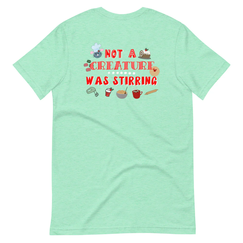 Remy Disney Christmas T-shirt 2-Sided Ratatouille Epcot Festival of Holidays Front and Back Unisex T-Shirt