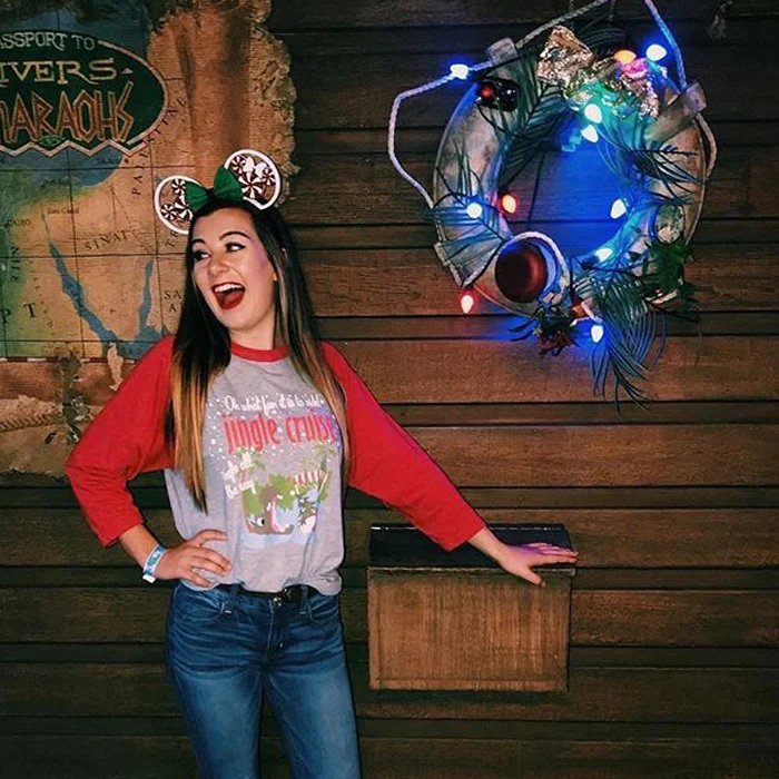 Jingle Cruise Hippo Raglan Jungle Cruise Disney Christmas Raglan