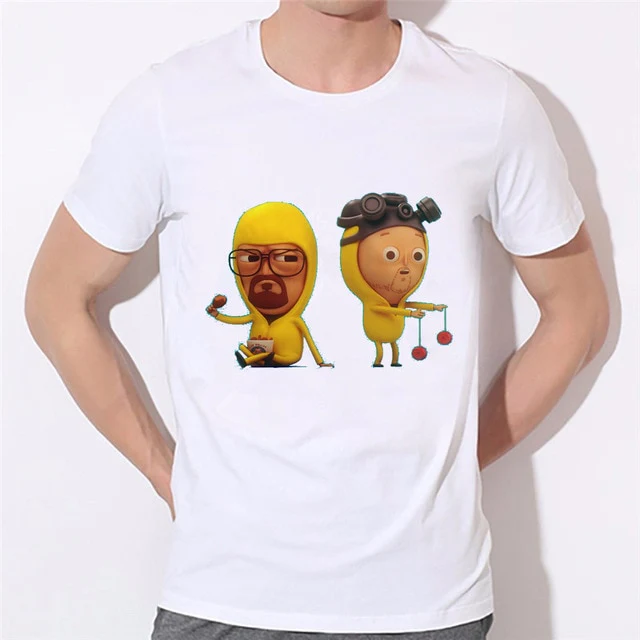 Fashion Breaking Bad T Shirts Men Heisenberg  Hombre Men Tee Shirt Tops Sleeve boy T-shirts 43N-4#