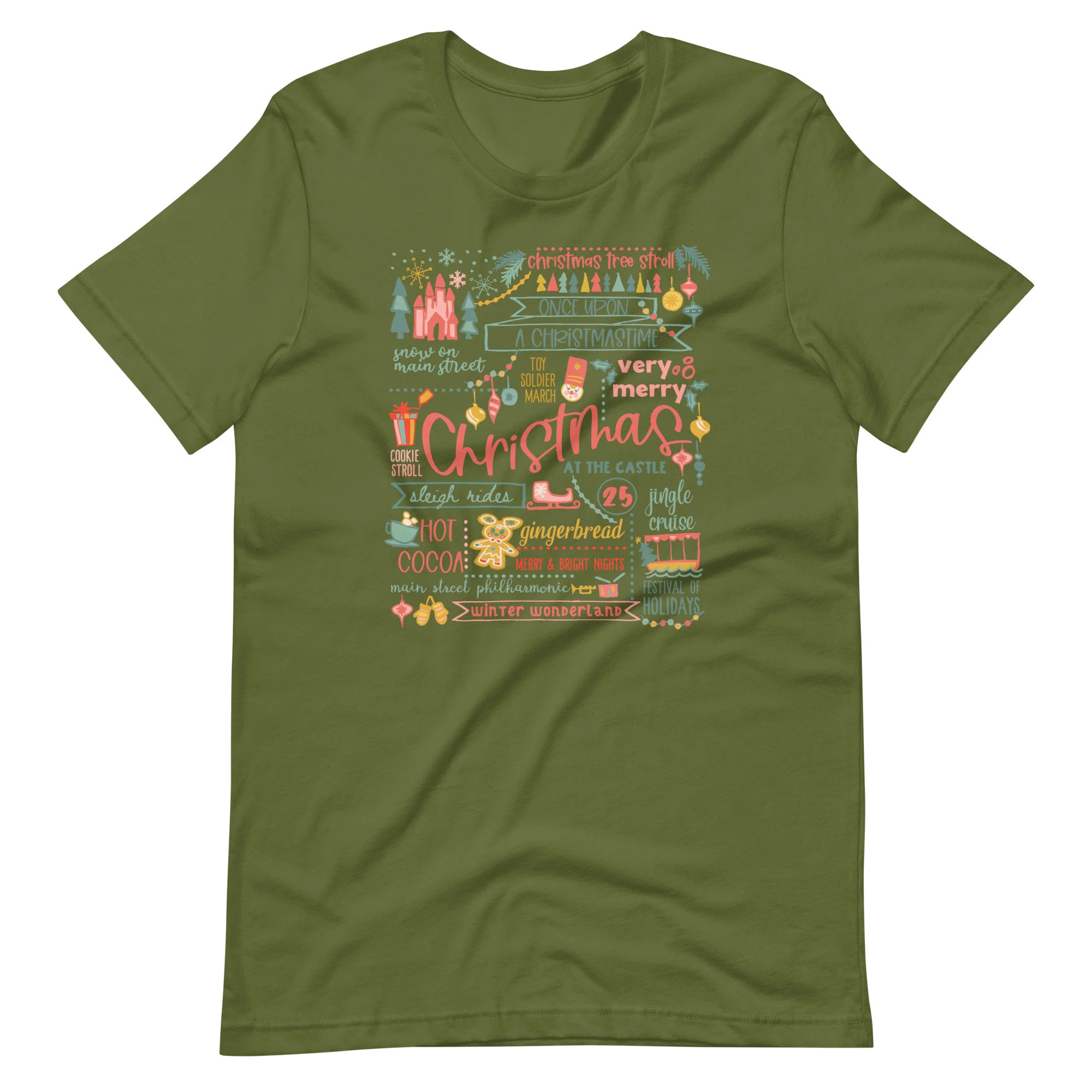 Disney Christmas List T-shirt Disney Shirt Disney at Christmas T-Shirt