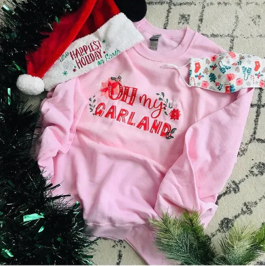 Noelle Sweatshirt Disney Christmas Disney Plus Oh My Garland Christmas Sweatshirt