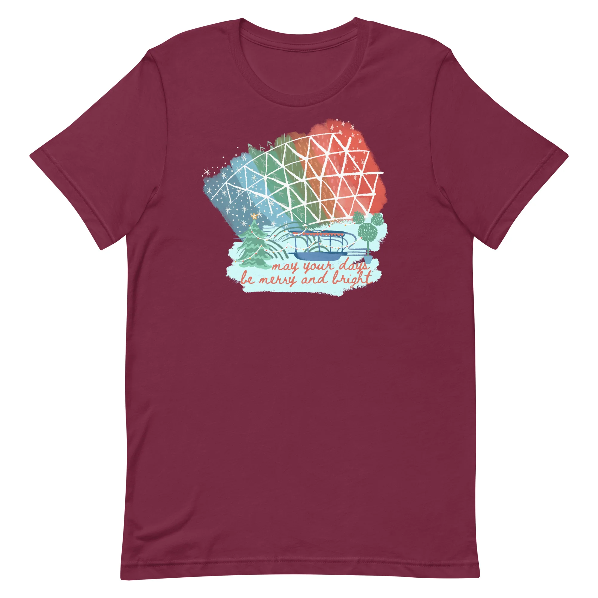 Living with the Land Christmas T-Shirt Merry and Bright Nights Disney World Unisex T-Shirt