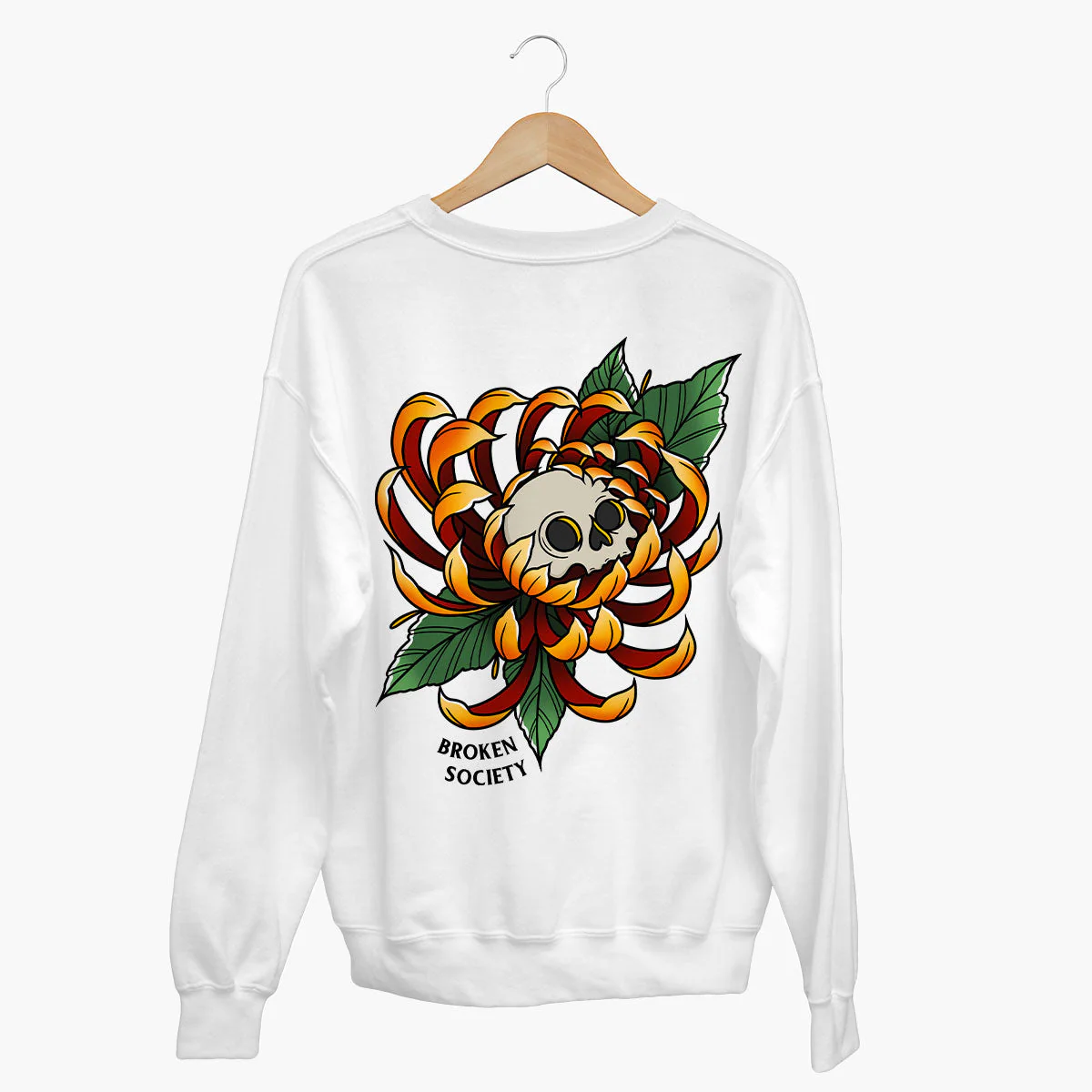 Skull Flower Sweatshirt (Unisex)
