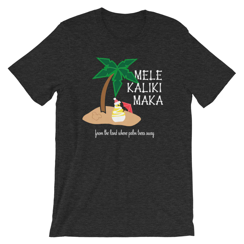 Dole Whip Melekalikimaka Hawaiian Christmas Shirt Short-Sleeve Unisex T-Shirt