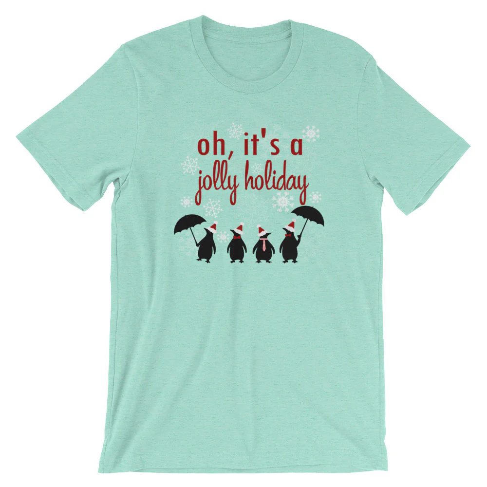 Jolly Holiday Snowfall, Disney Christmas, Mary Poppins Unisex T-Shirt