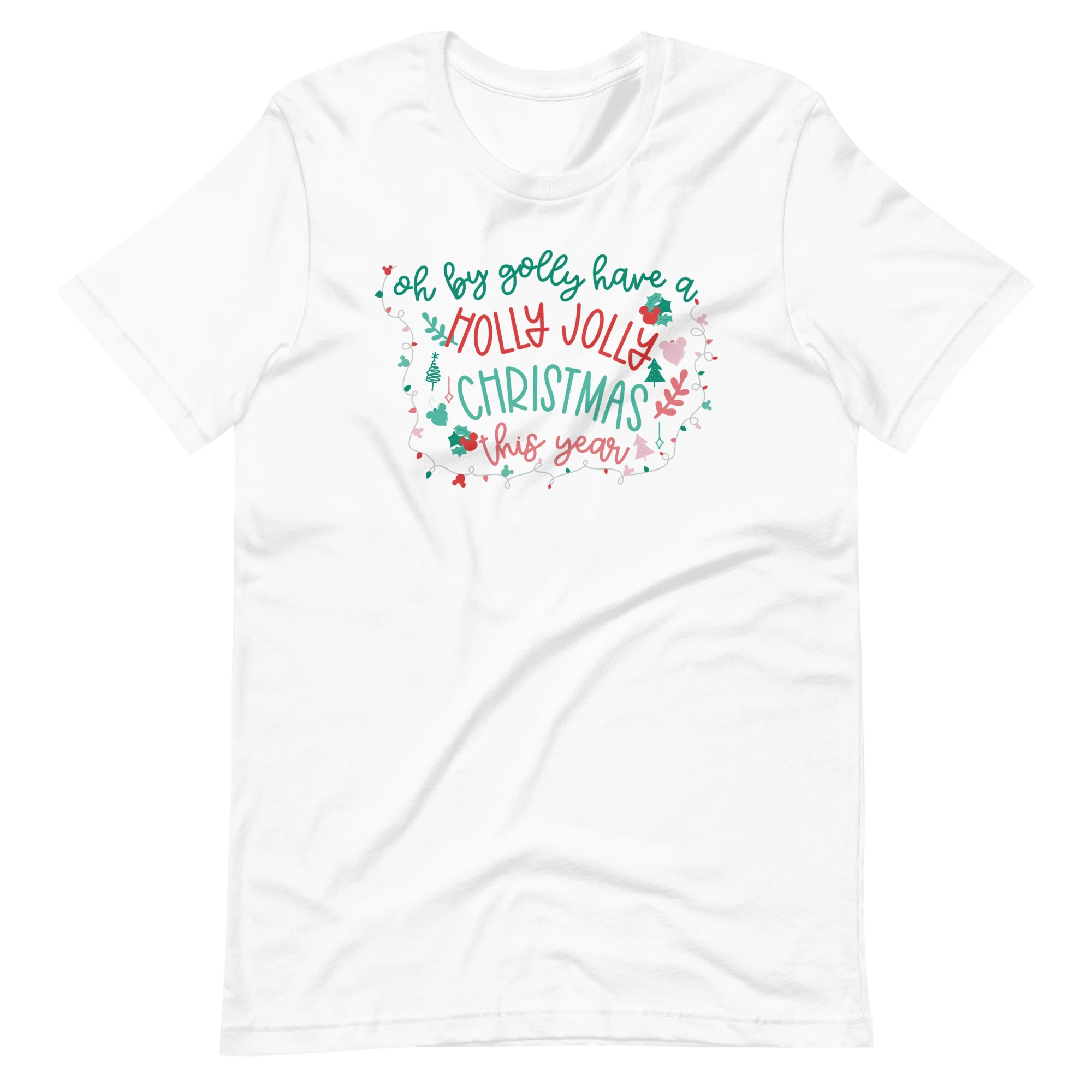 Rudolph the Red Nosed Reindeer T-Shirt Vintage Mickey Christmas Oh By Golly Holiday T-shirt