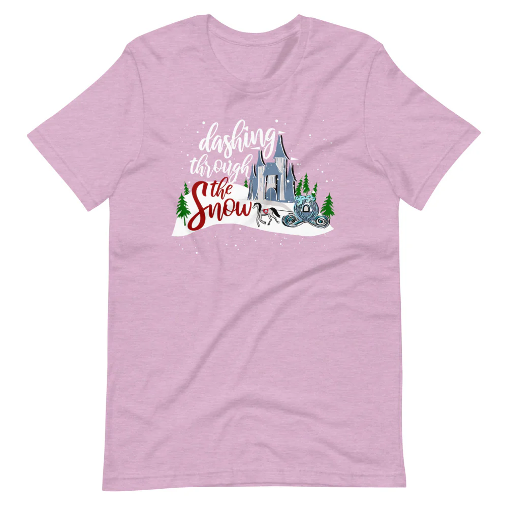 Cinderella Christmas Dashing Through the Snow Disney T-Shirt
