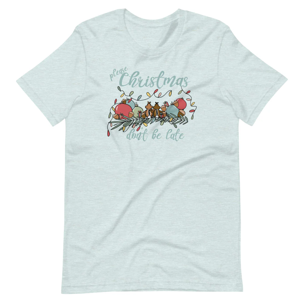 Chip and Dale Christmas T-Shirt Please Christmas Don't Be Late Chipmunk Song T-shirt
