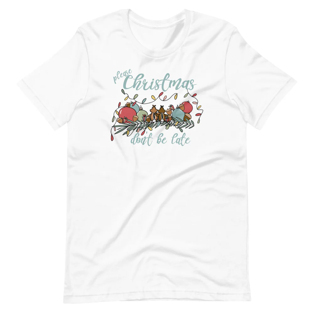 Chip and Dale Christmas T-Shirt Please Christmas Don't Be Late Chipmunk Song T-shirt