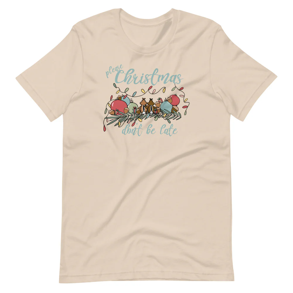 Chip and Dale Christmas T-Shirt Please Christmas Don't Be Late Chipmunk Song T-shirt