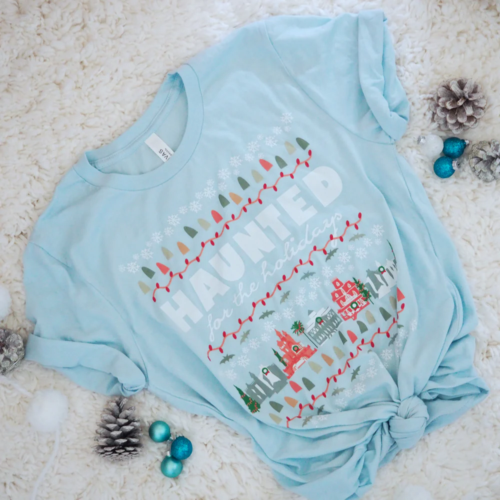 Haunted Mansion Holidays T-Shirt Disney Parks Haunted for the Holidays T-Shirt
