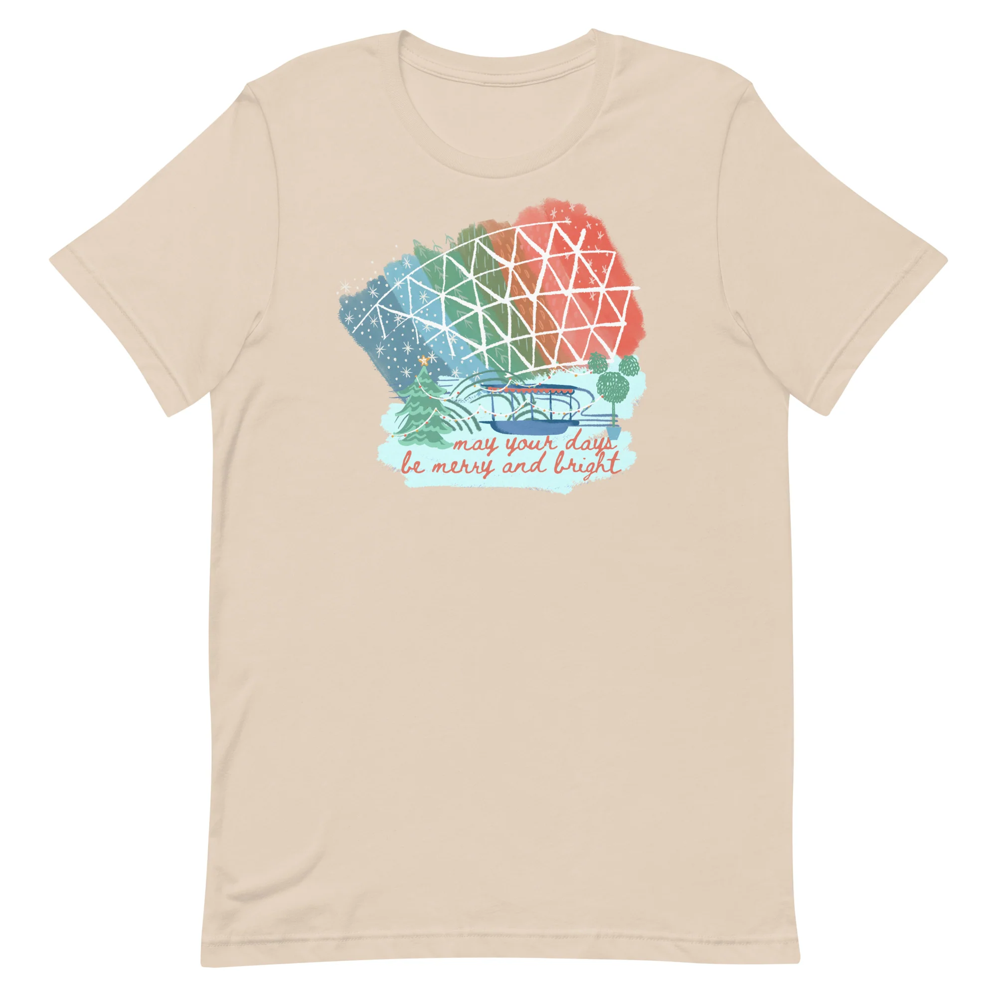 Living with the Land Christmas T-Shirt Merry and Bright Nights Disney World Unisex T-Shirt