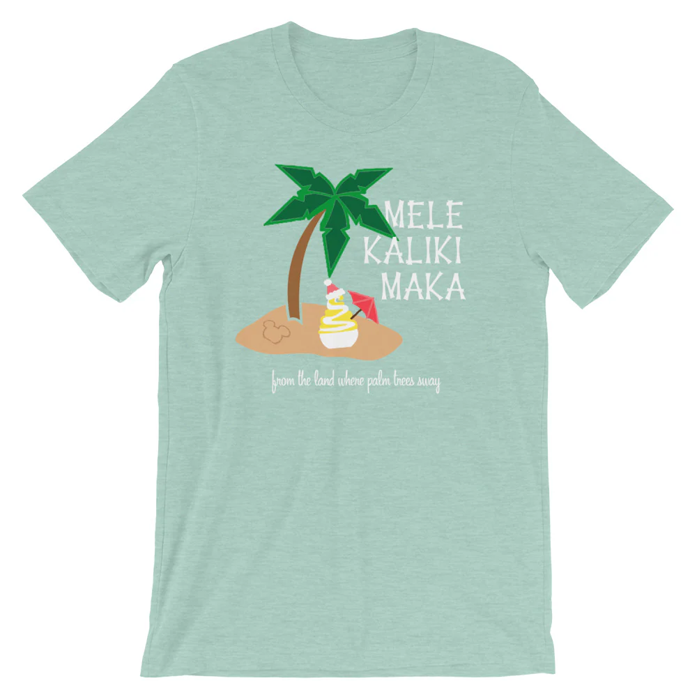 Dole Whip Melekalikimaka Hawaiian Christmas Shirt Short-Sleeve Unisex T-Shirt