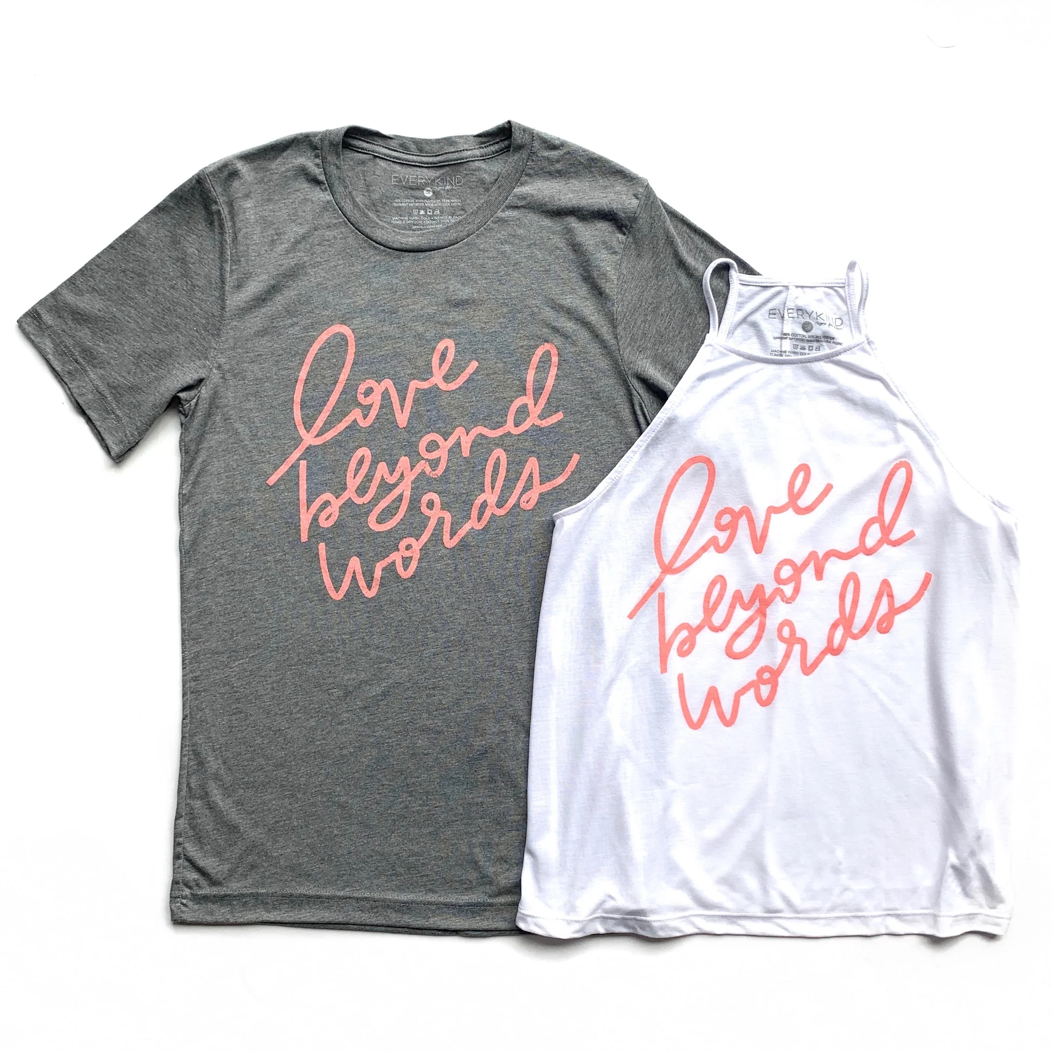 LOVE BEYOND WORDS ADULT TANK TOP