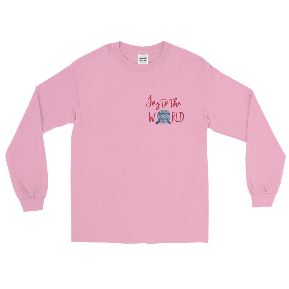 Epcot Holiday Long Sleeve Joy to the World Showcase Christmas Men__ Long Sleeve Shirt