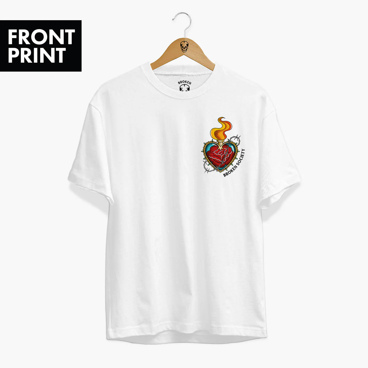 Sacred Heart Front Print T-shirt (Unisex)
