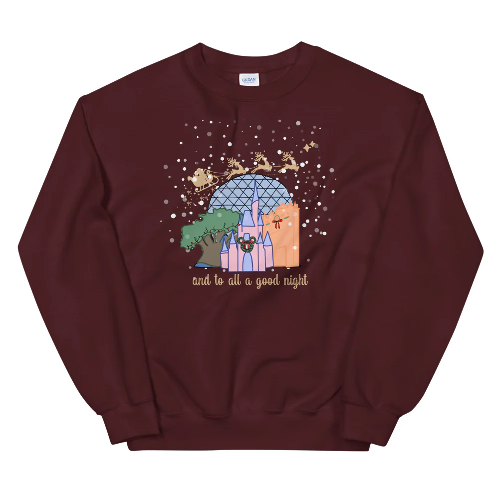 Christmas at Walt Disney World with Santa Unisex Sweatshirt