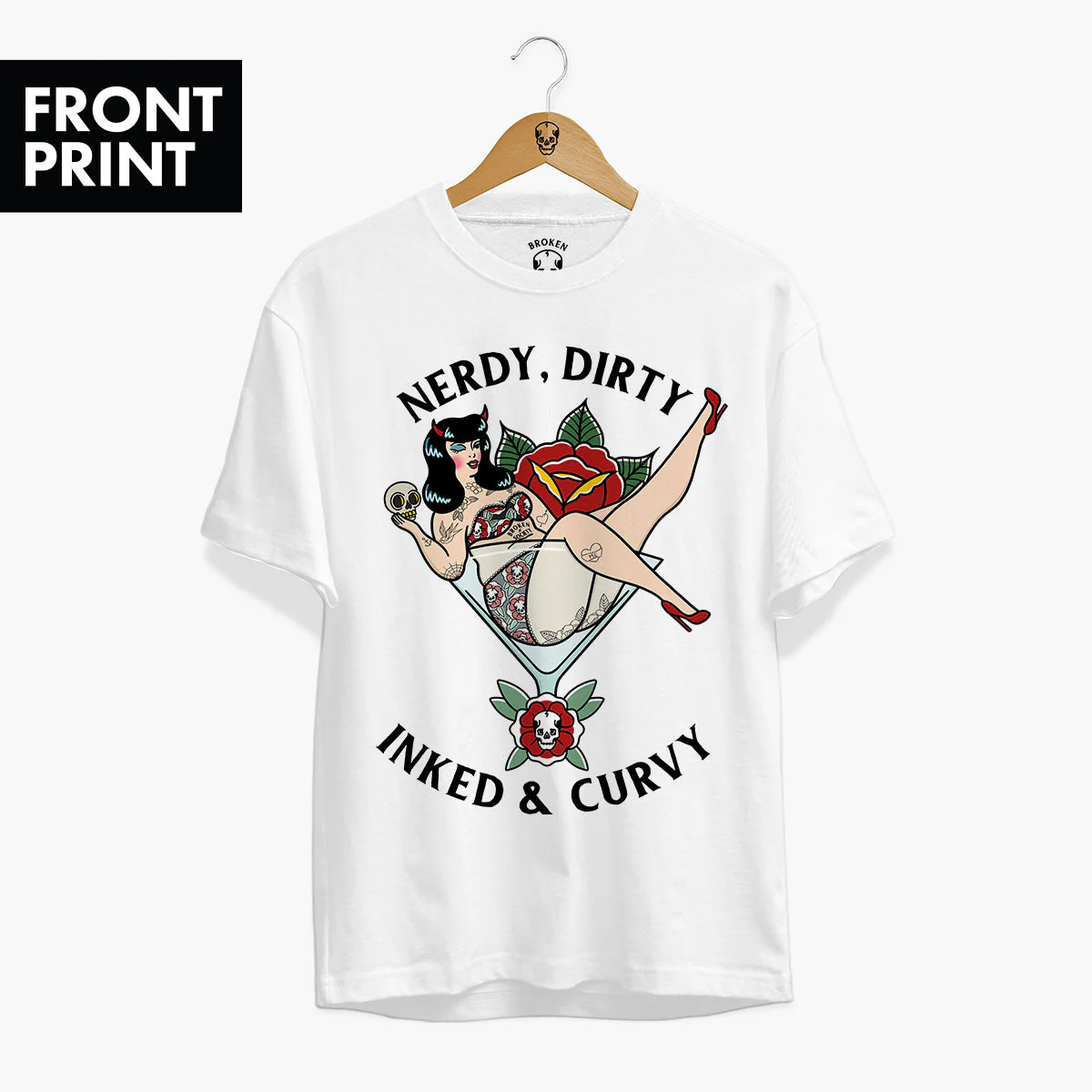 Nerdy Dirty Front Print T-shirt (Unisex)
