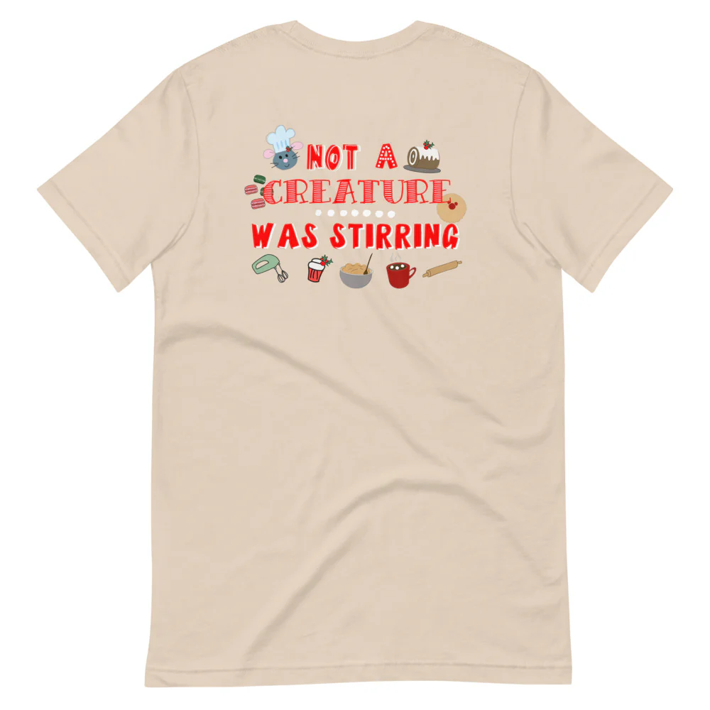 Remy Disney Christmas T-shirt 2-Sided Ratatouille Epcot Festival of Holidays Front and Back Unisex T-Shirt