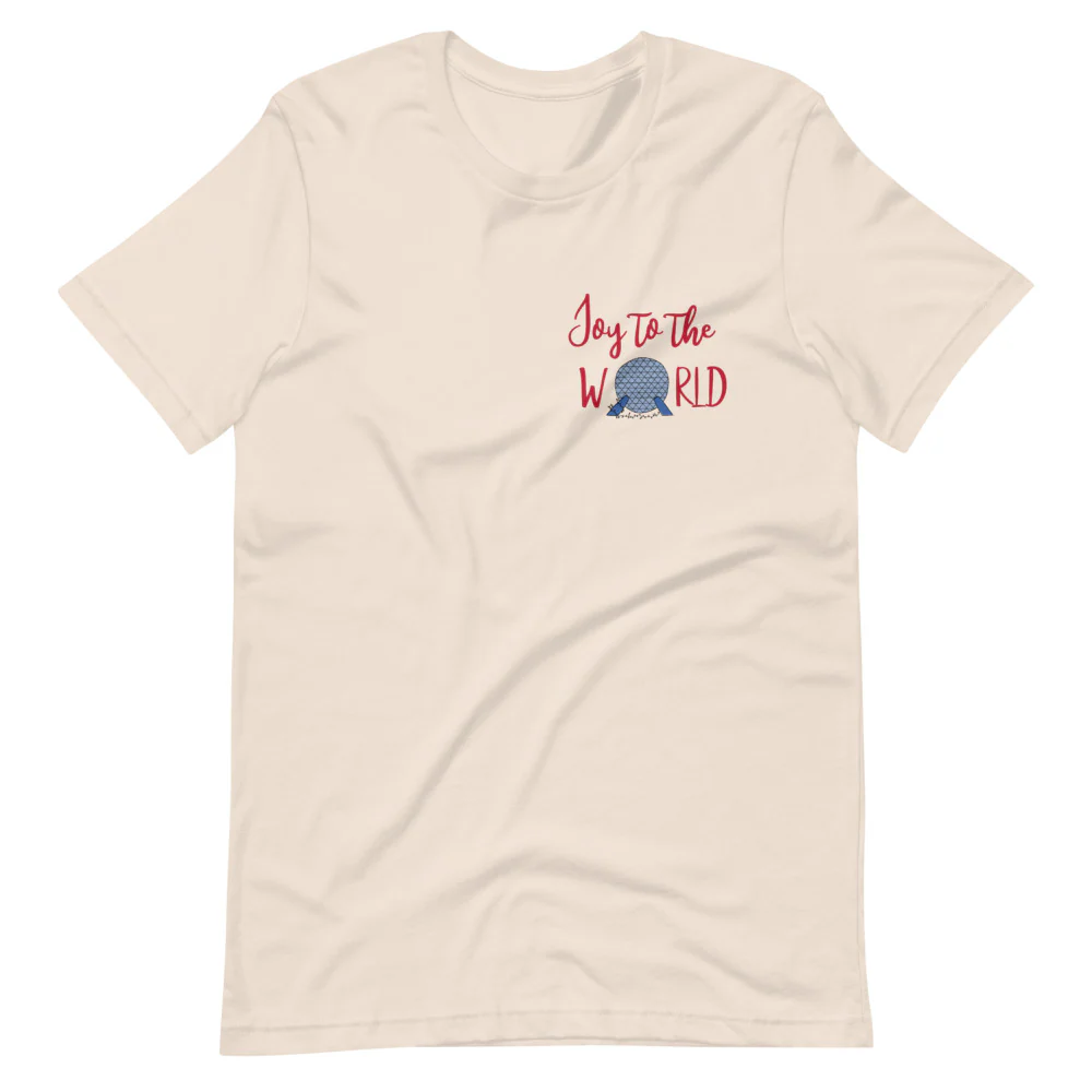 Epcot Holiday T-Shirt Joy to the World Showcase Christmas Short-Sleeve Unisex T-Shirt