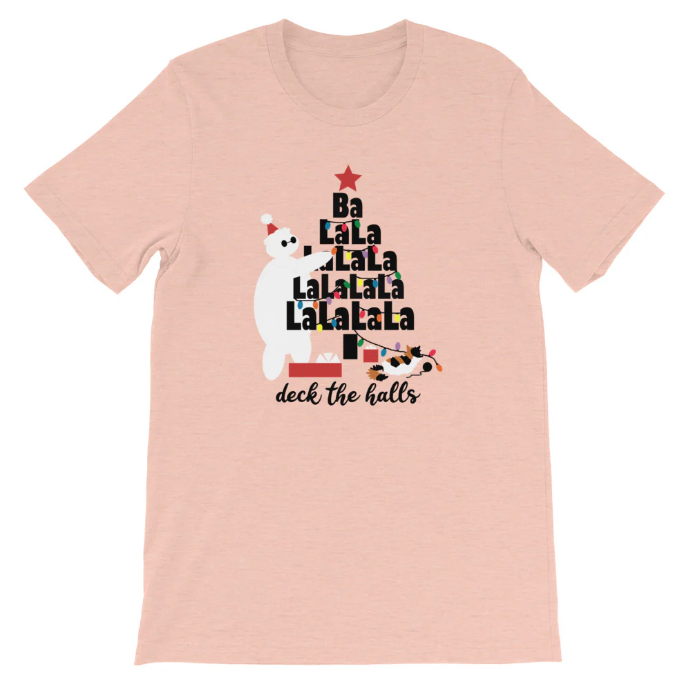 Baymax Disney Christmas T-Shirt. Christmas Tree with Furry Baby