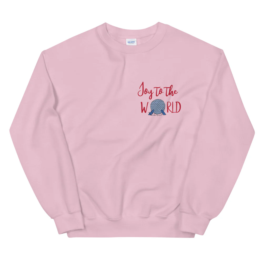 Epcot Holiday Sweatshirt Joy to the World Showcase Christmas Unisex Crew Sweatshirt