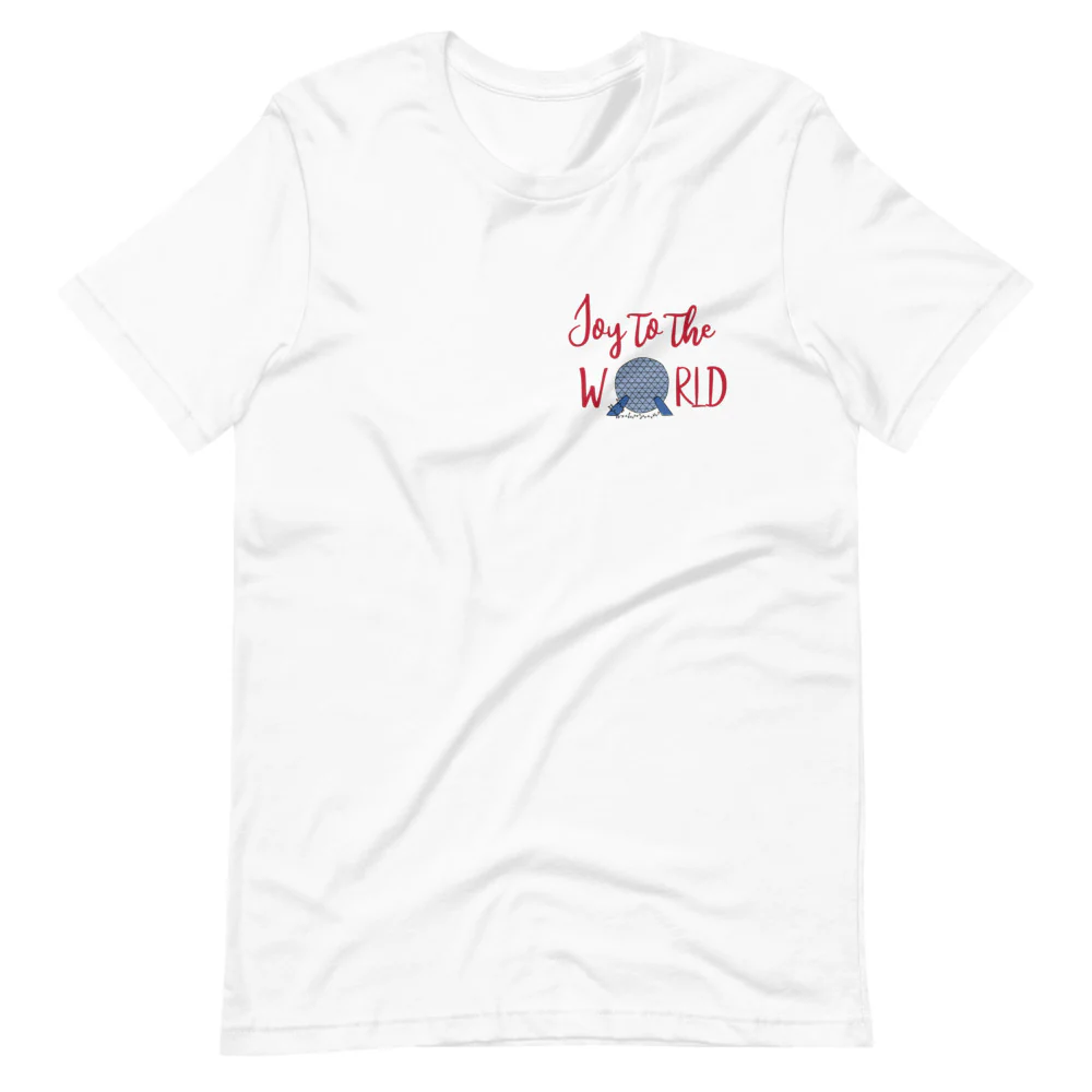 Epcot Holiday T-Shirt Joy to the World Showcase Christmas Short-Sleeve Unisex T-Shirt
