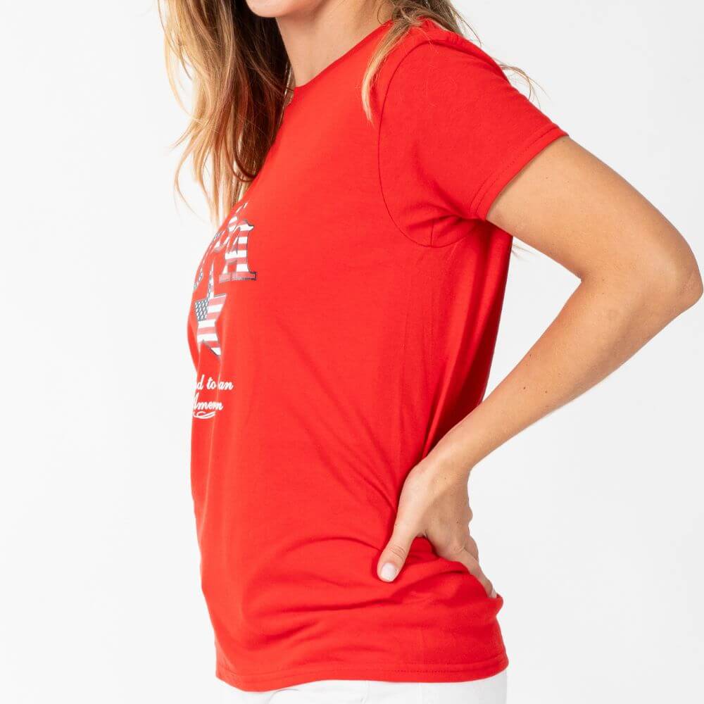 Women's USA Star Proud to be an American T-Shirt