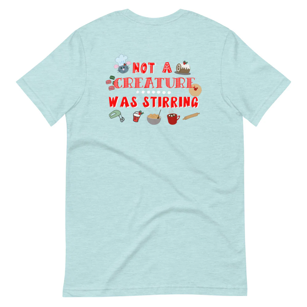 Remy Disney Christmas T-shirt 2-Sided Ratatouille Epcot Festival of Holidays Front and Back Unisex T-Shirt