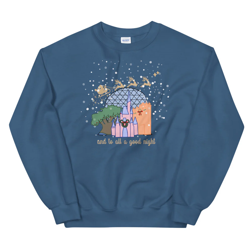 Christmas at Walt Disney World with Santa Unisex Sweatshirt