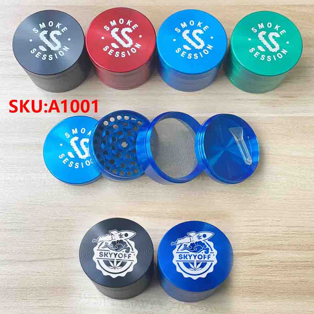 A1001 Metal Grinder Diameter 40/50/63/75/100mm 4Layer Customized LOGO or Pattern